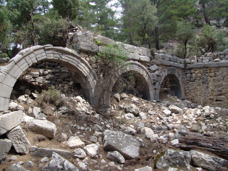 The ruins of the ancient city of Kitanaura in Kumluca
