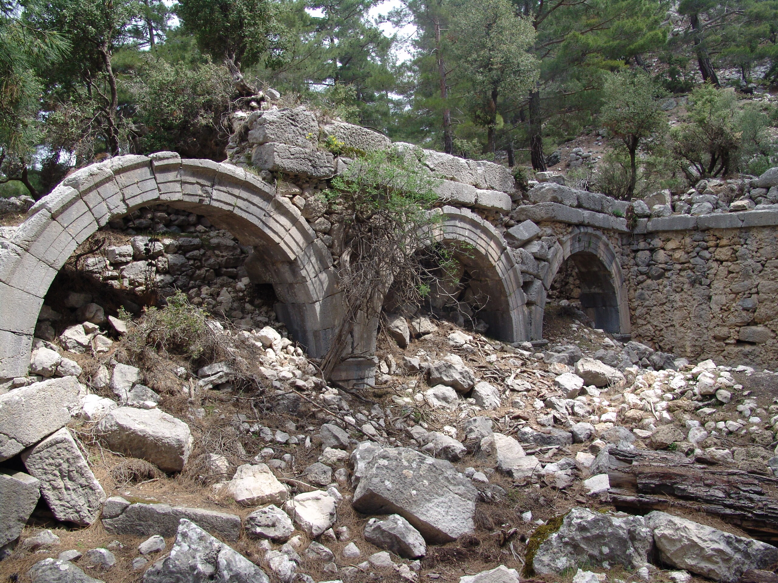 The ruins of the ancient city of Kitanaura in Kumluca