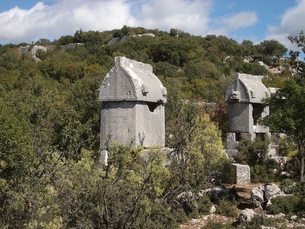 Kyaneai Ancient City and its monumental sarcophagi, Yavu Demre.
