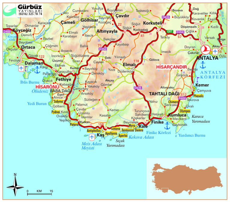 Map of the Lycian Way