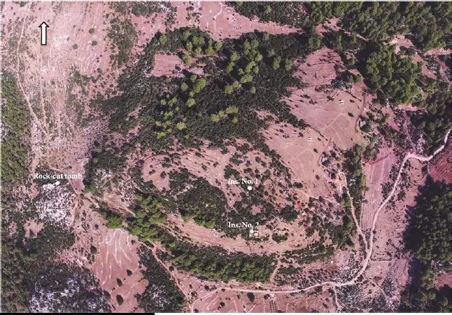 Aerial view of Aloanda Ancient City