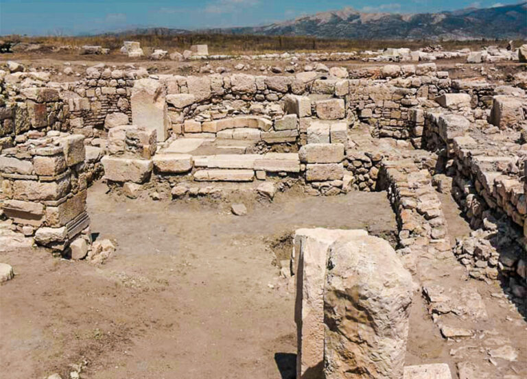 Mound of the ancient city of Choma, Lycian ruins in the Elmalı Plain