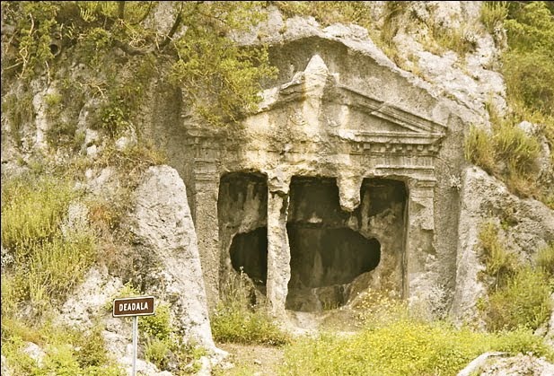 The acropolis hill of the ancient city of Daedala.
