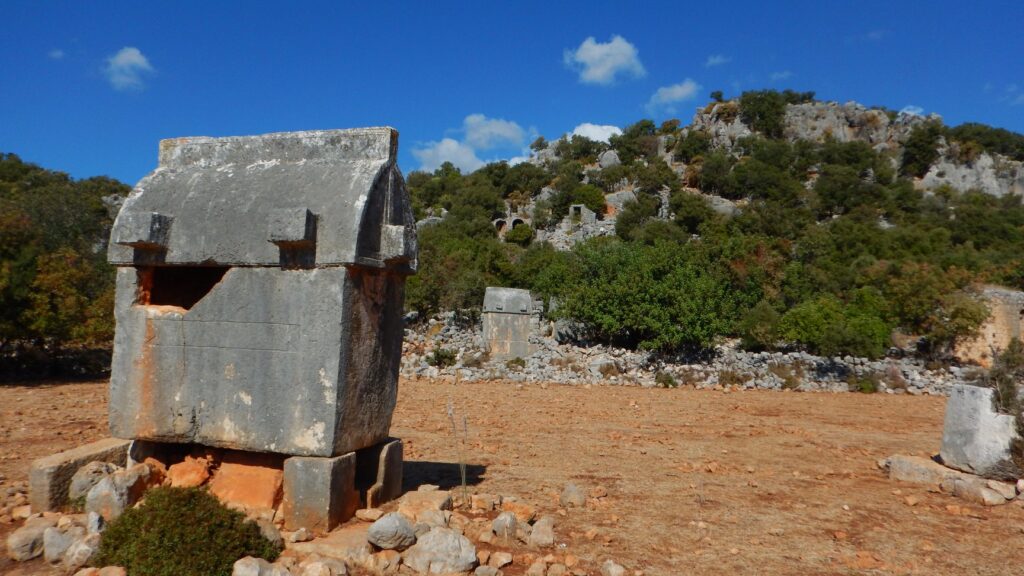 The acropolis ruins of Istlada Ancient City.