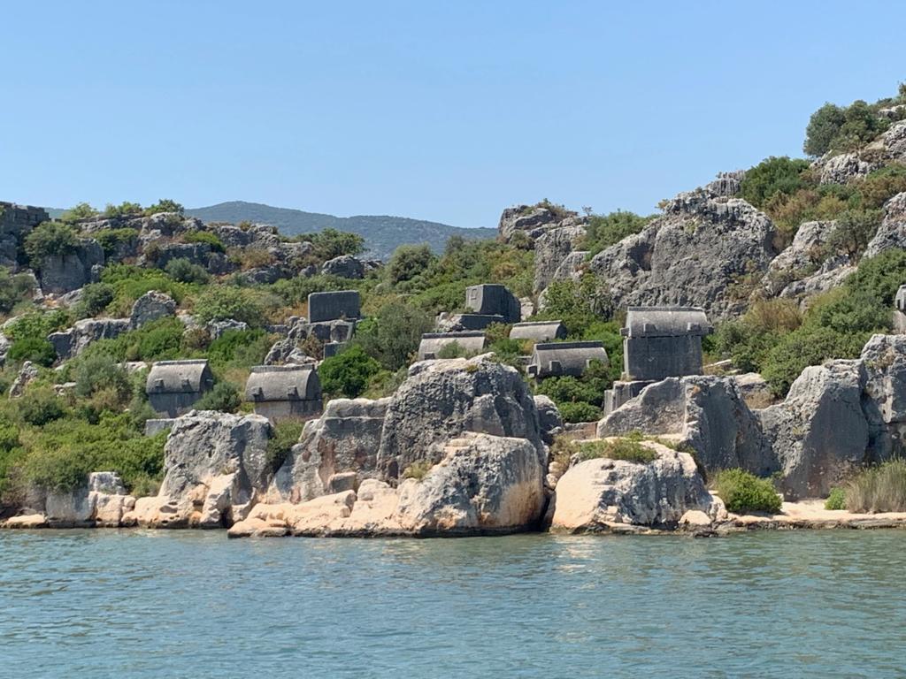 Simena ancient city necropolis area